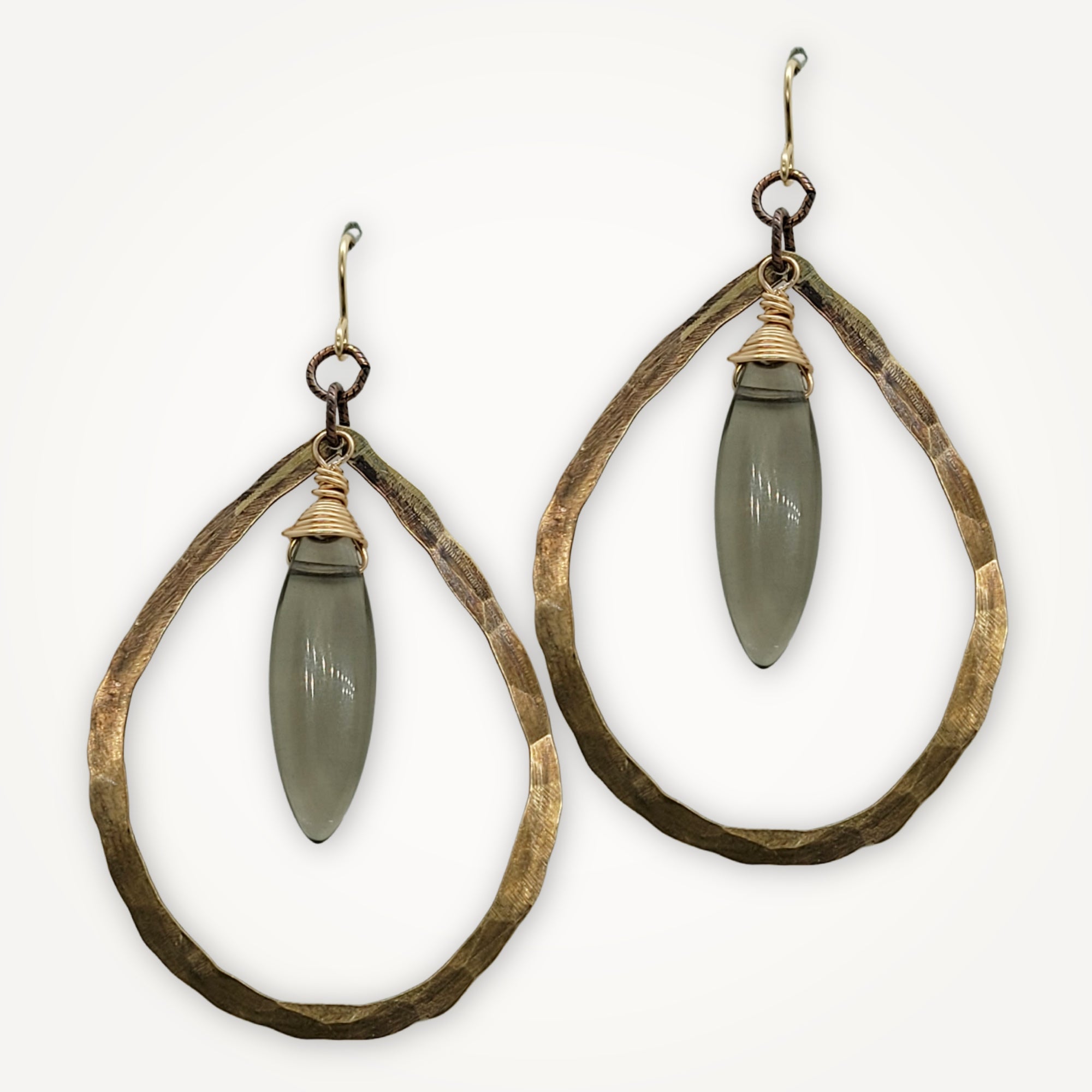 Smoke + Gold Earrings