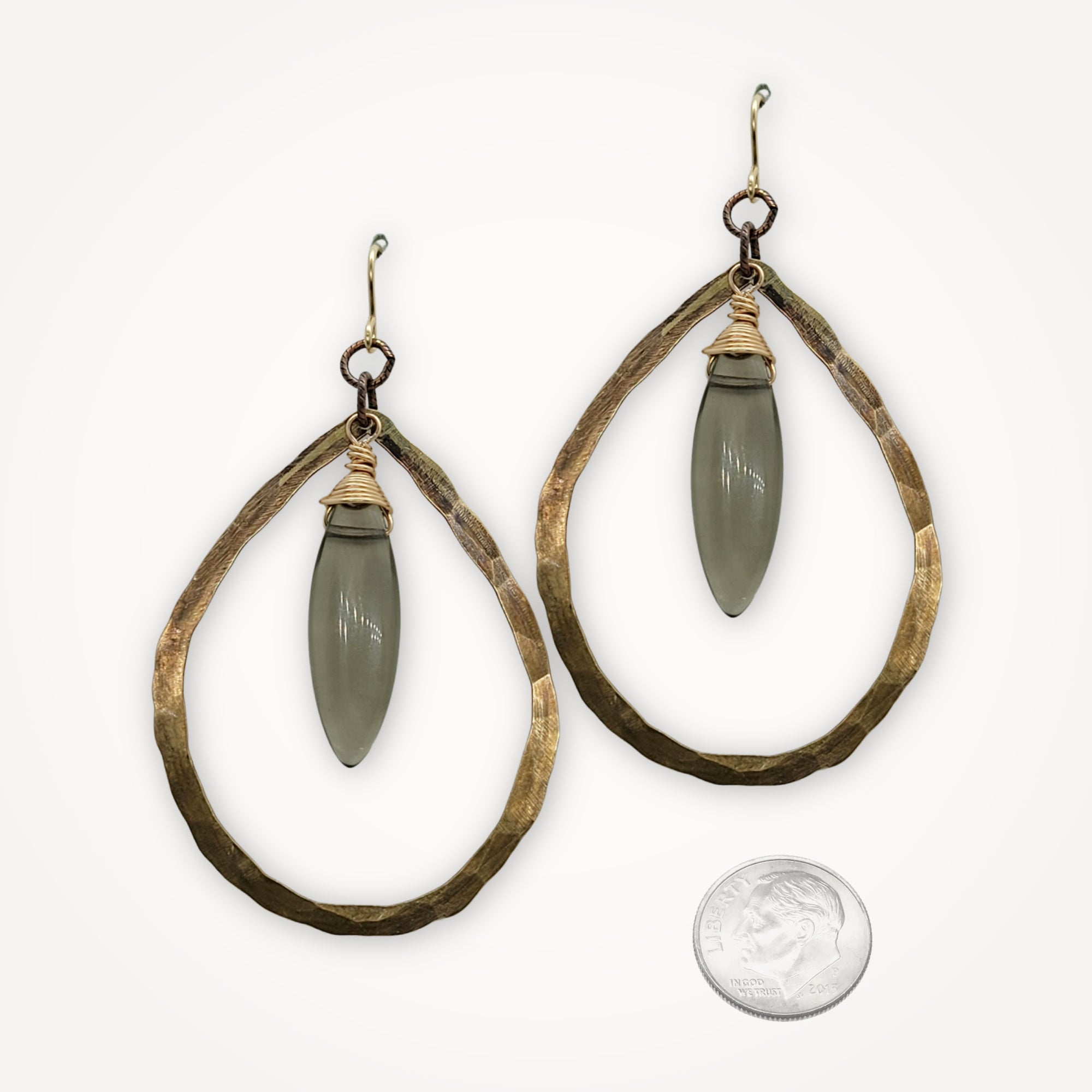 Smoke + Gold Earrings