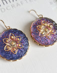 Vintage Button Earrings • Lily