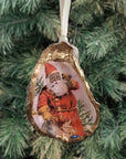 Vintage Santa Claus Christmas Tree Oyster Ornaments • Choice of Santa