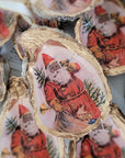 Vintage Santa Claus Christmas Tree Oyster Ornaments • Choice of Santa