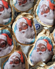 Santa Claus Oyster Ornament • Jolly Black Santa