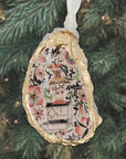 Floral Chinoiserie Ornament • Oyster Shell