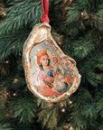 Madonna & Child Oyster Shell Ornament • Ukranian