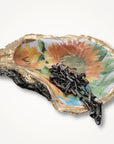Watercolor Floral Ring Dish • Oyster Shell