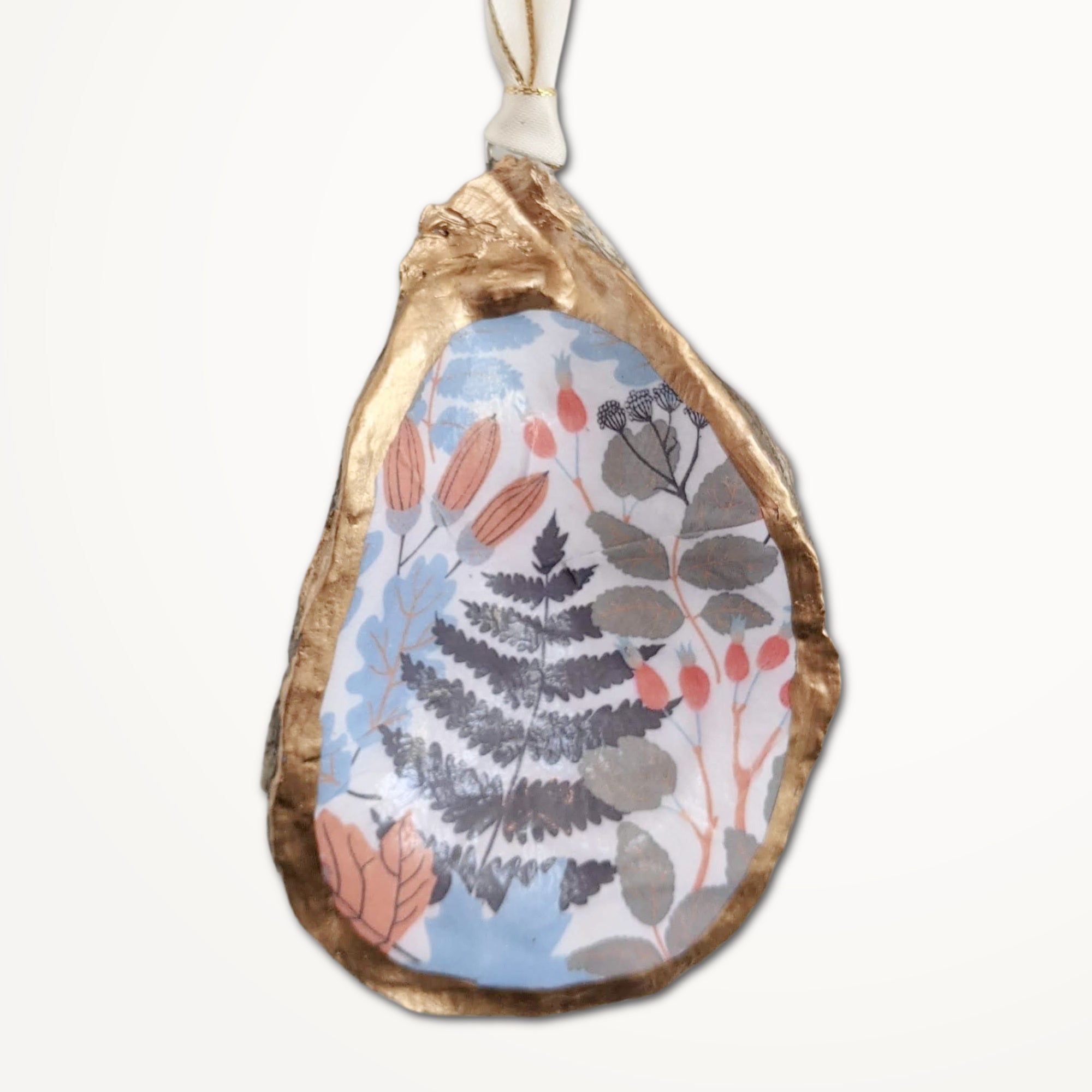 Hygge Christmas Tree Oyster Ornament • Choice of Pattern