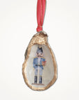 Nutcracker Christmas Ornament • Oyster Shell