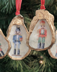 Nutcracker Christmas Ornament • Oyster Shell