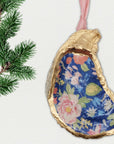 Vintage Floral Pattern Ornament • Oyster Shell