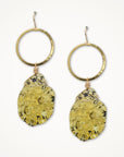 Amber Hoop Earrings