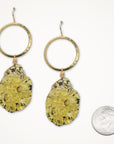 Amber Hoop Earrings