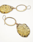 Amber Hoop Earrings