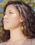 Amber Hoop Earrings