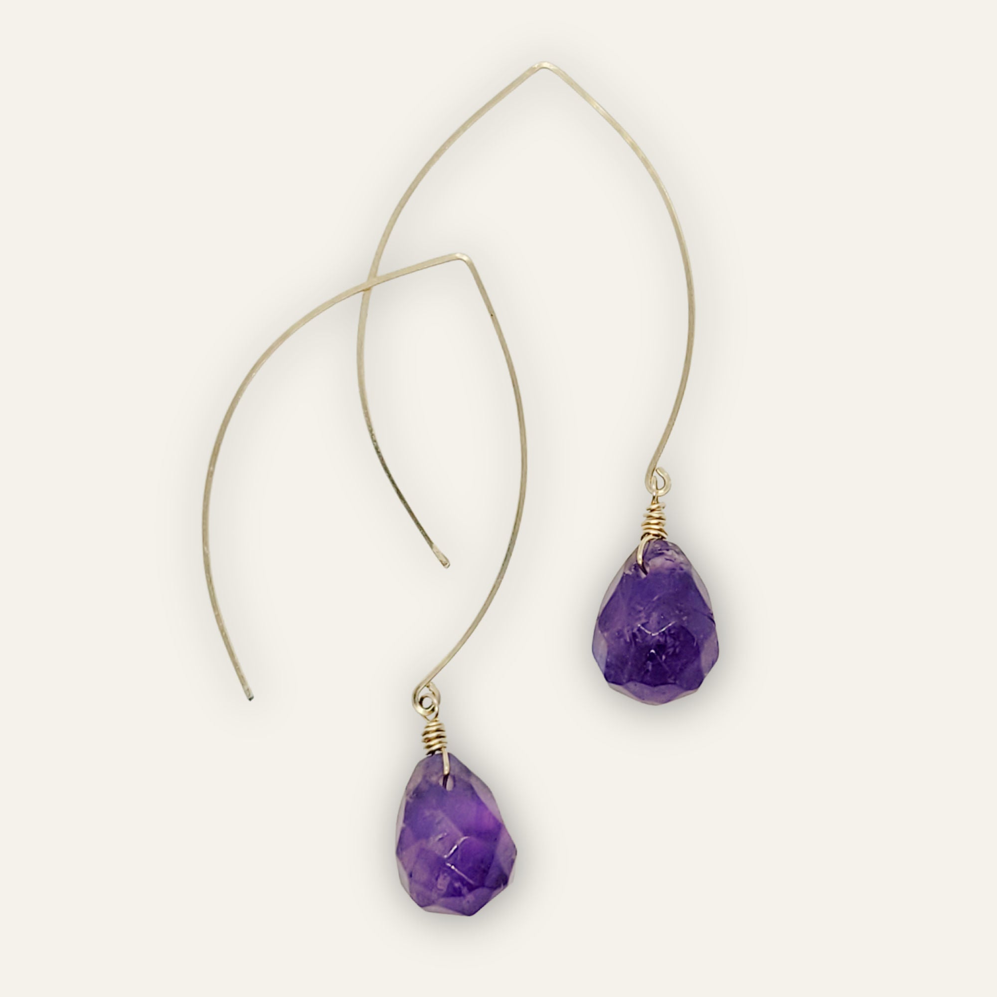 Stone of Peace • Amethyst Earrings