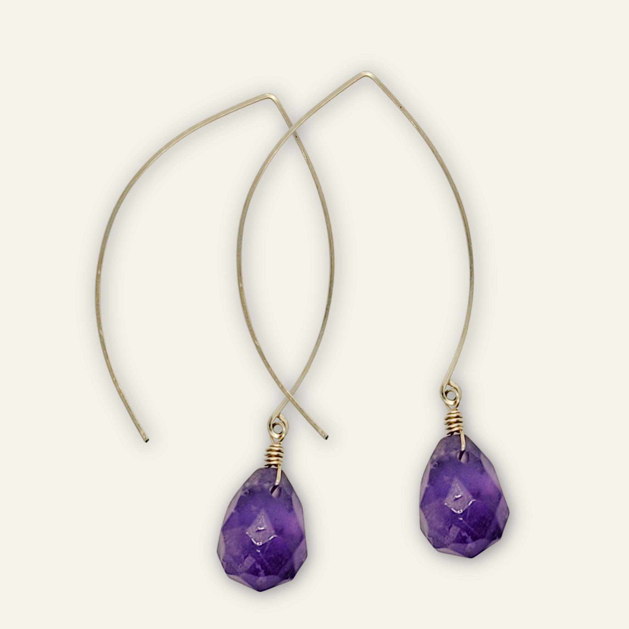 Stone of Peace • Amethyst Earrings