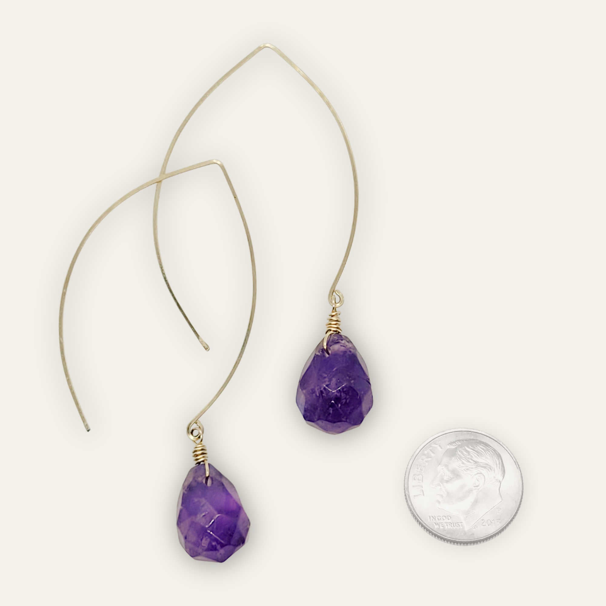 Stone of Peace • Amethyst Earrings