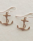 Anchor Earrings • Silver or Gold