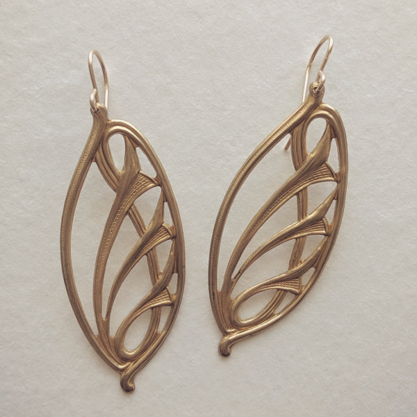 Applique Swirl Earrings