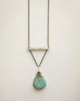 Balance Necklace • Turquoise Teardrop