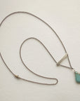 Balance Necklace • Turquoise Teardrop