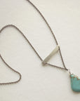 Balance Necklace • Turquoise Teardrop
