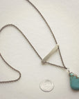 Balance Necklace • Turquoise Teardrop