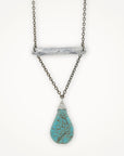 Balance Necklace • Turquoise Teardrop