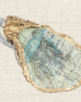 Baton Rouge Map Ornament • Oyster Shell