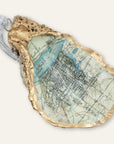 Baton Rouge Map Ornament • Oyster Shell