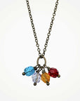Family Birthstone Cluster Necklace • Choice of Months
