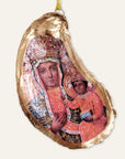Madonna & Child Oyster Shell Ornament • Byzantine