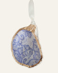 Blue Lace Ornament • Oyster Shell