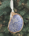 Blue Lace Ornament • Oyster Shell