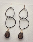 River Rock Earrings • Bronzite