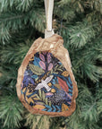 Joyful Jungle Bird Ornament • Oyster Shell