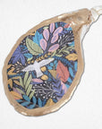 Joyful Jungle Bird Ornament • Oyster Shell