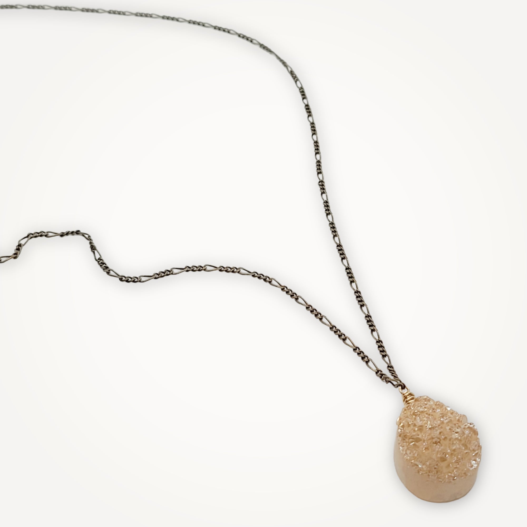 Champagne Druzy Pendant Necklace