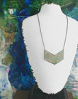 Patina Chevron Necklace Copper • Choice of Size