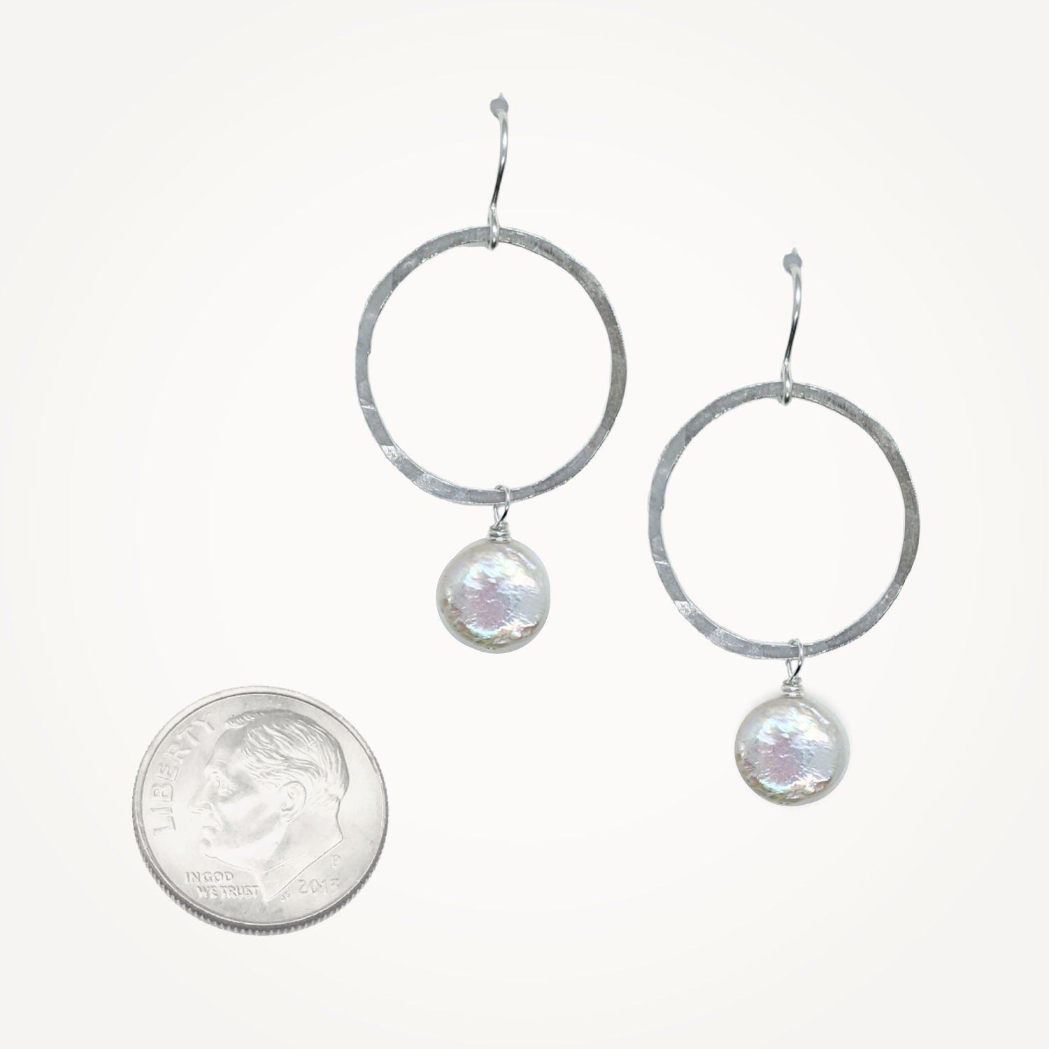 Meridian Earrings • Coin Pearl