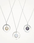 Organic Hoop Necklace • Coin Pearl