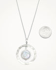 Organic Hoop Necklace • Coin Pearl