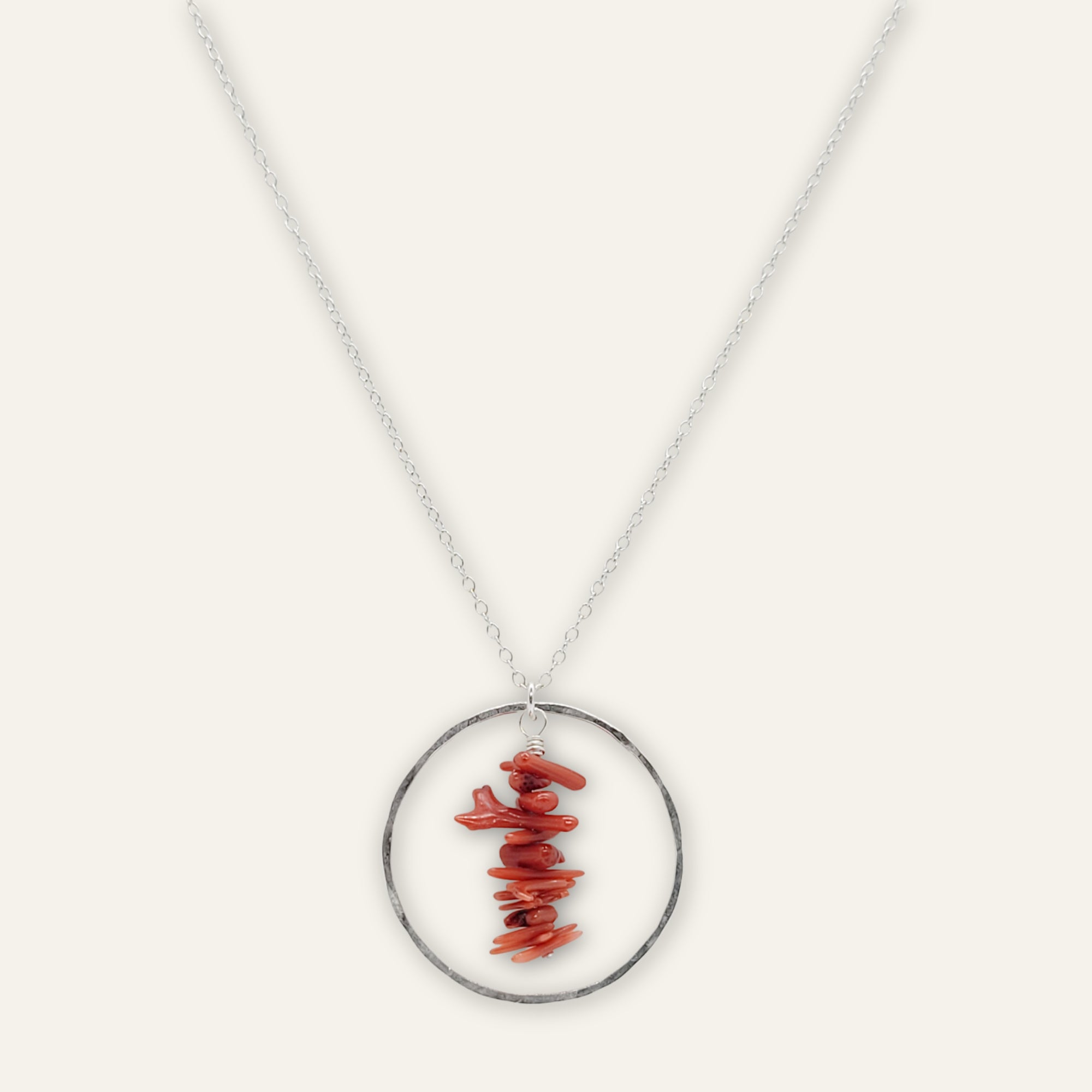 Hoop Necklace • Coral Cupolini