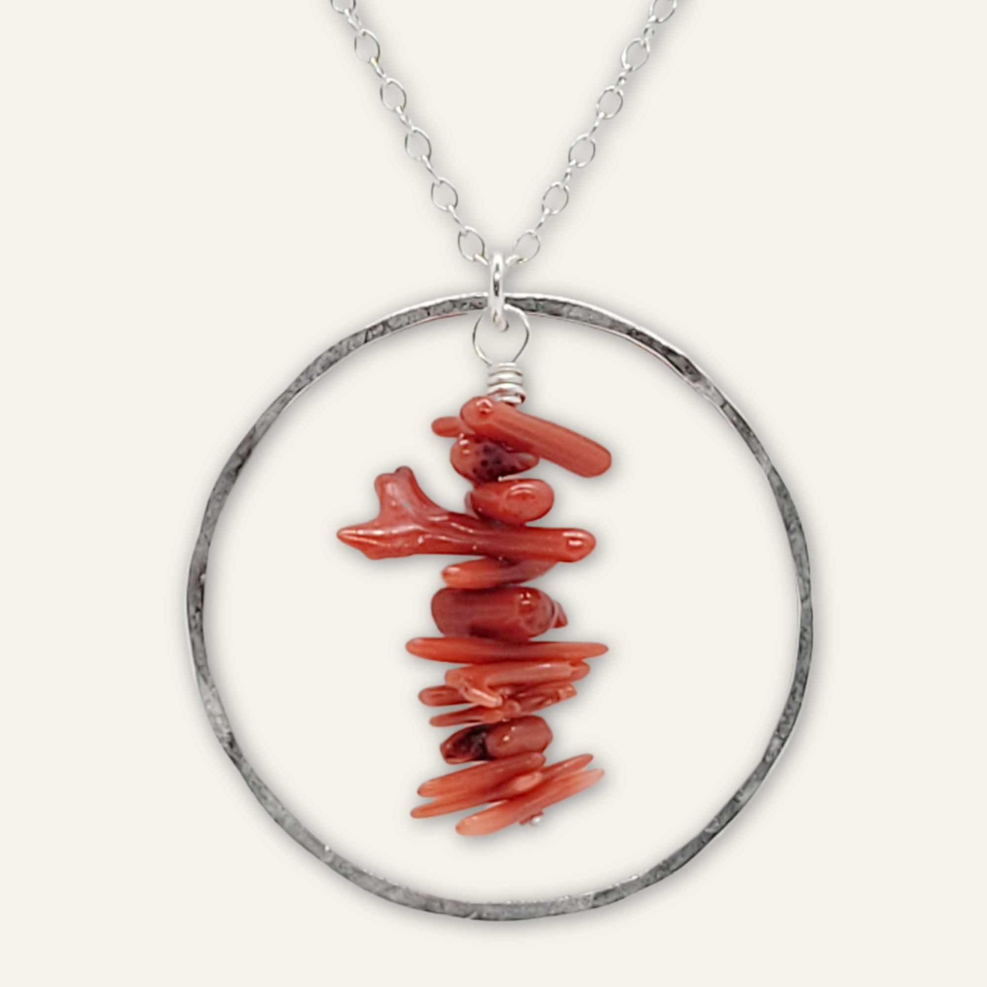 Hoop Necklace • Coral Cupolini