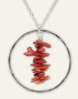 Hoop Necklace • Coral Cupolini