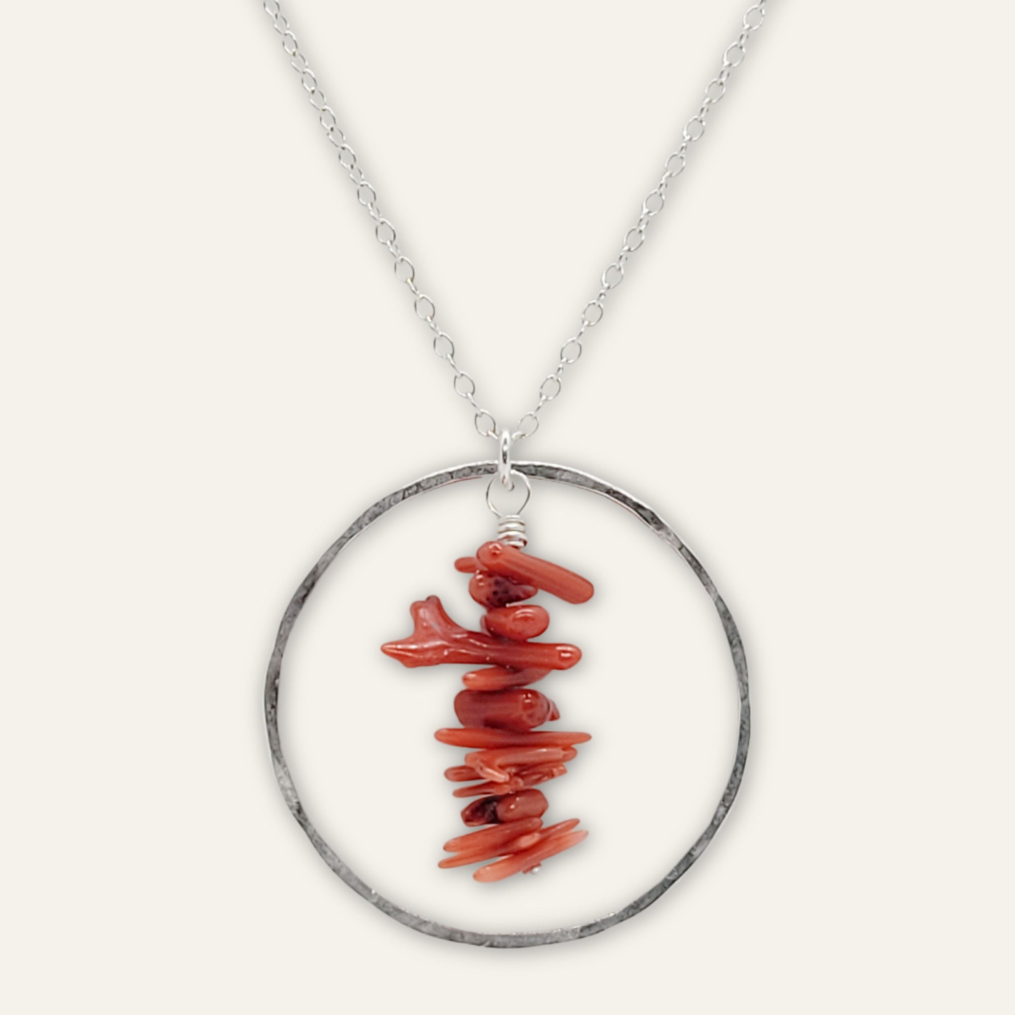 Hoop Necklace • Coral Cupolini