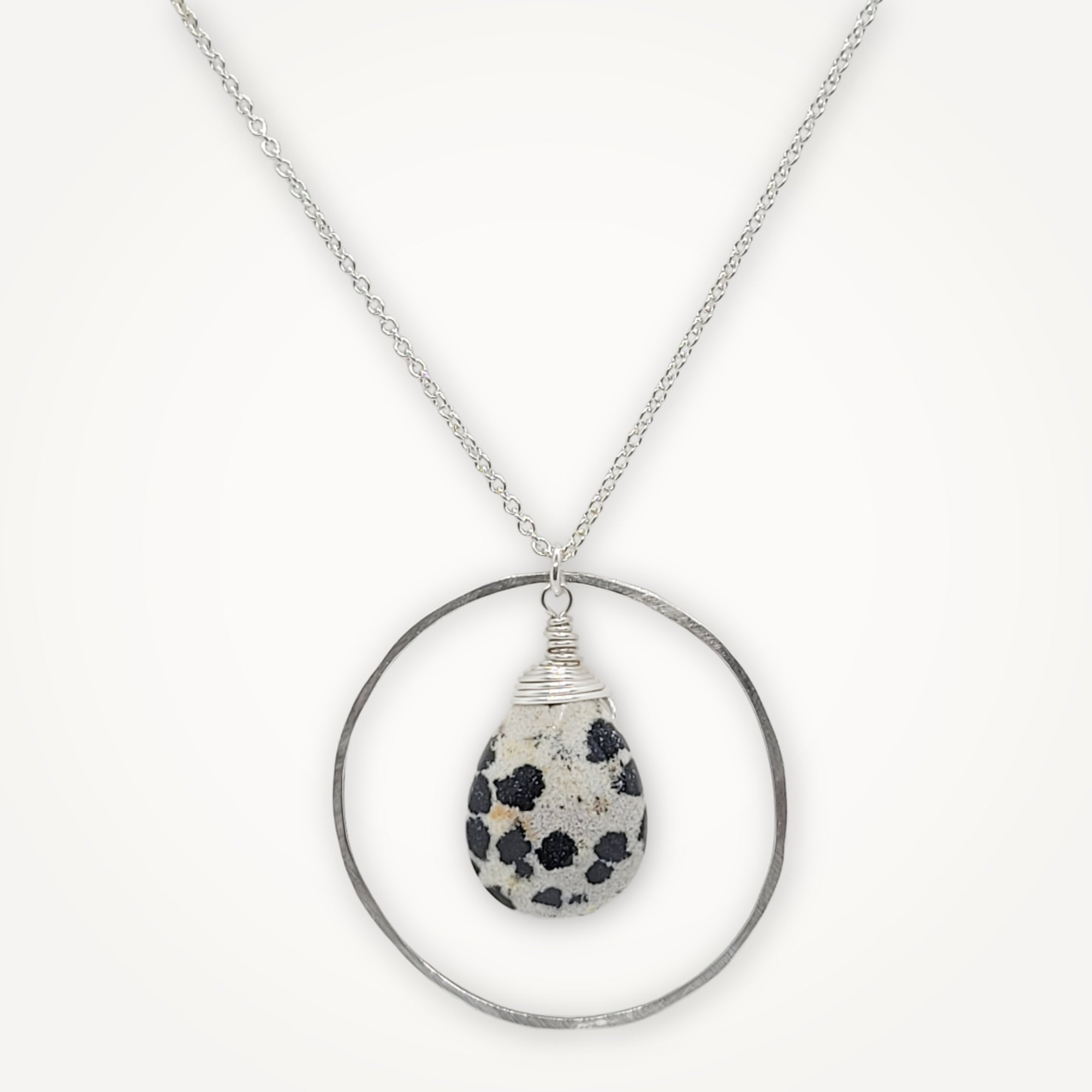 Luna Necklace • Dalmatian Jasper