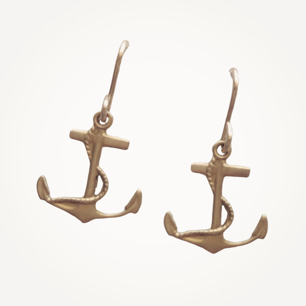 Anchor Earrings • Silver or Gold