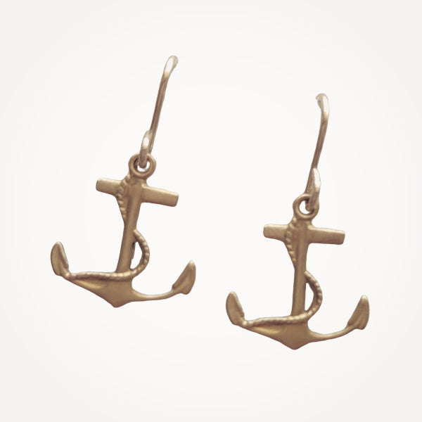 Anchor Earrings • Gold