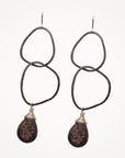 River Rock Earrings • Bronzite