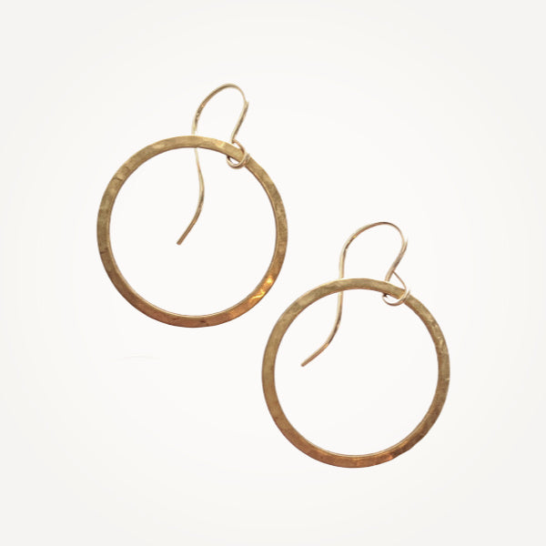 Gold Hoop Earrings • Medium